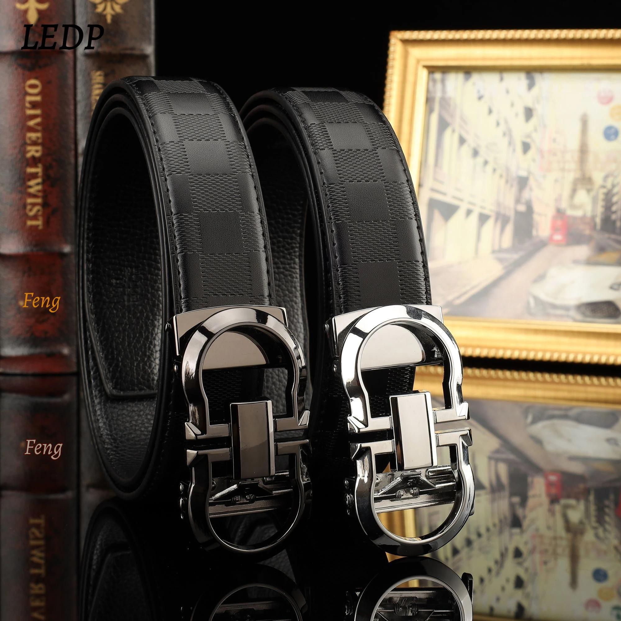 Ceinture de luxe pour homme en cuir véritable 3