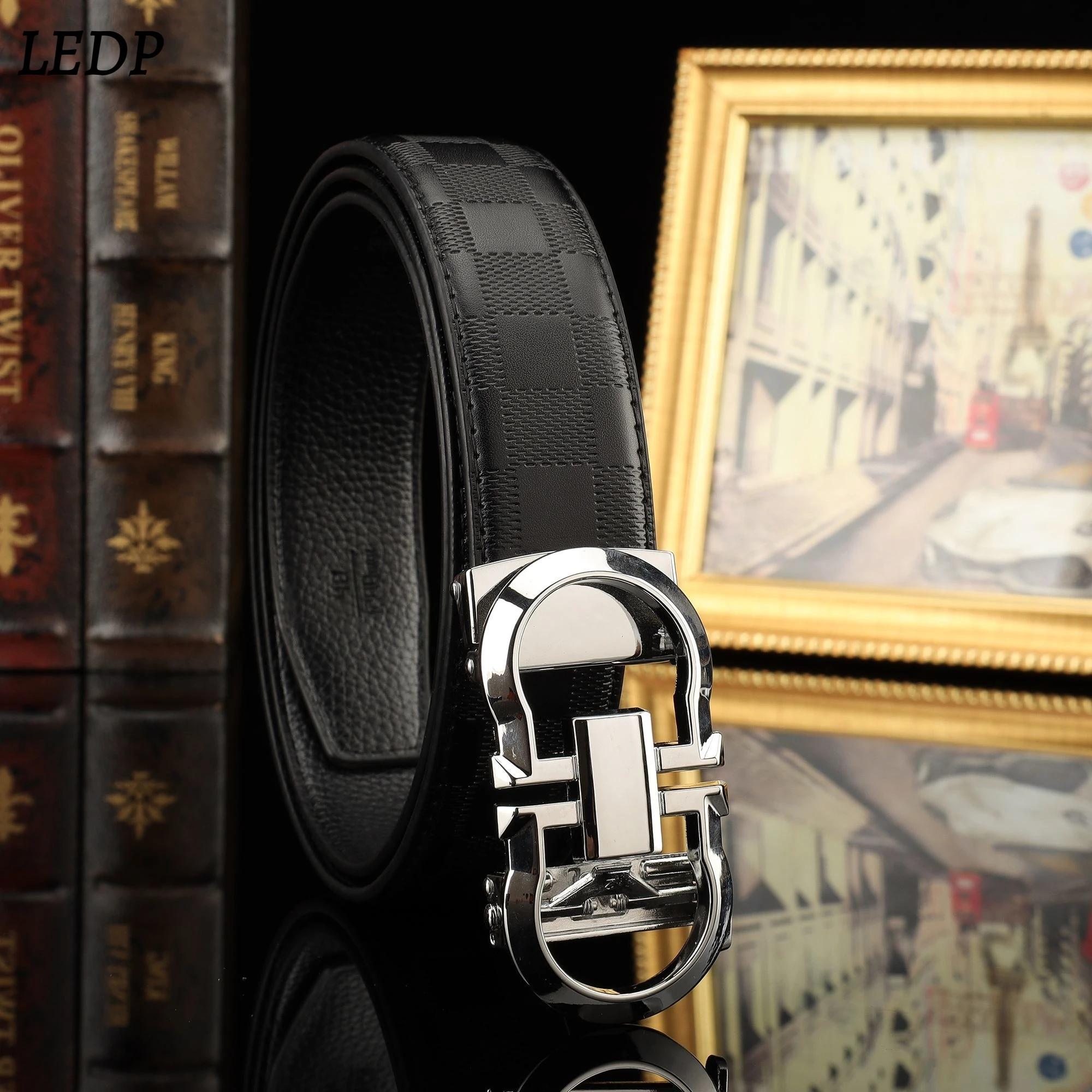 Ceinture de luxe pour homme en cuir véritable 3
