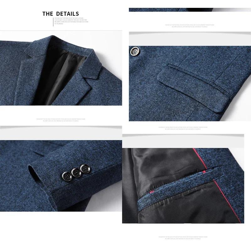 Blazer décontracté pour homme BROWON – Collection Printemps-Automne – Couleur unie
