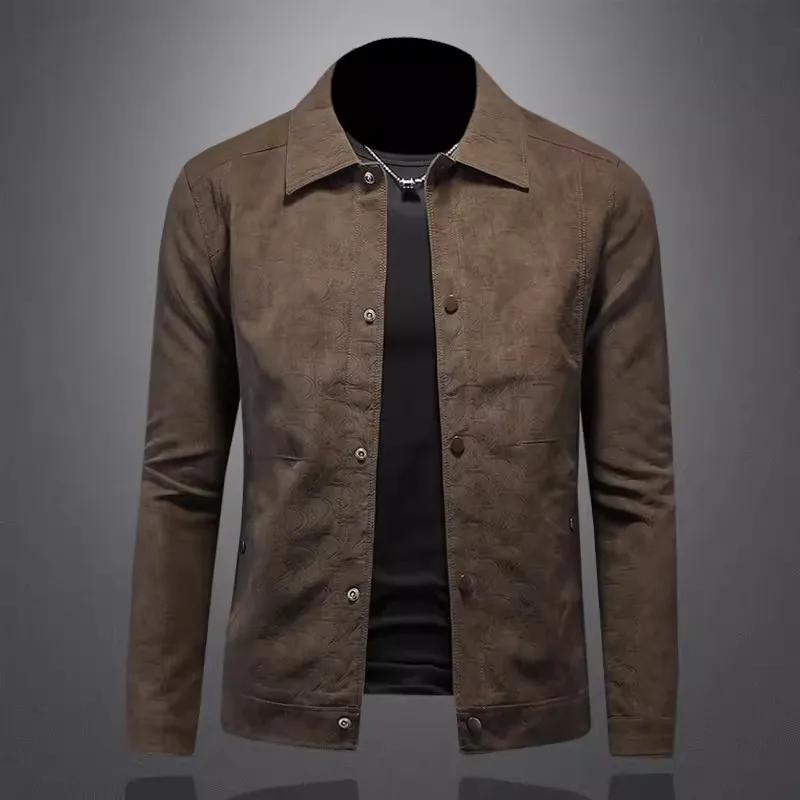 Nouvelle veste en daim pour homme