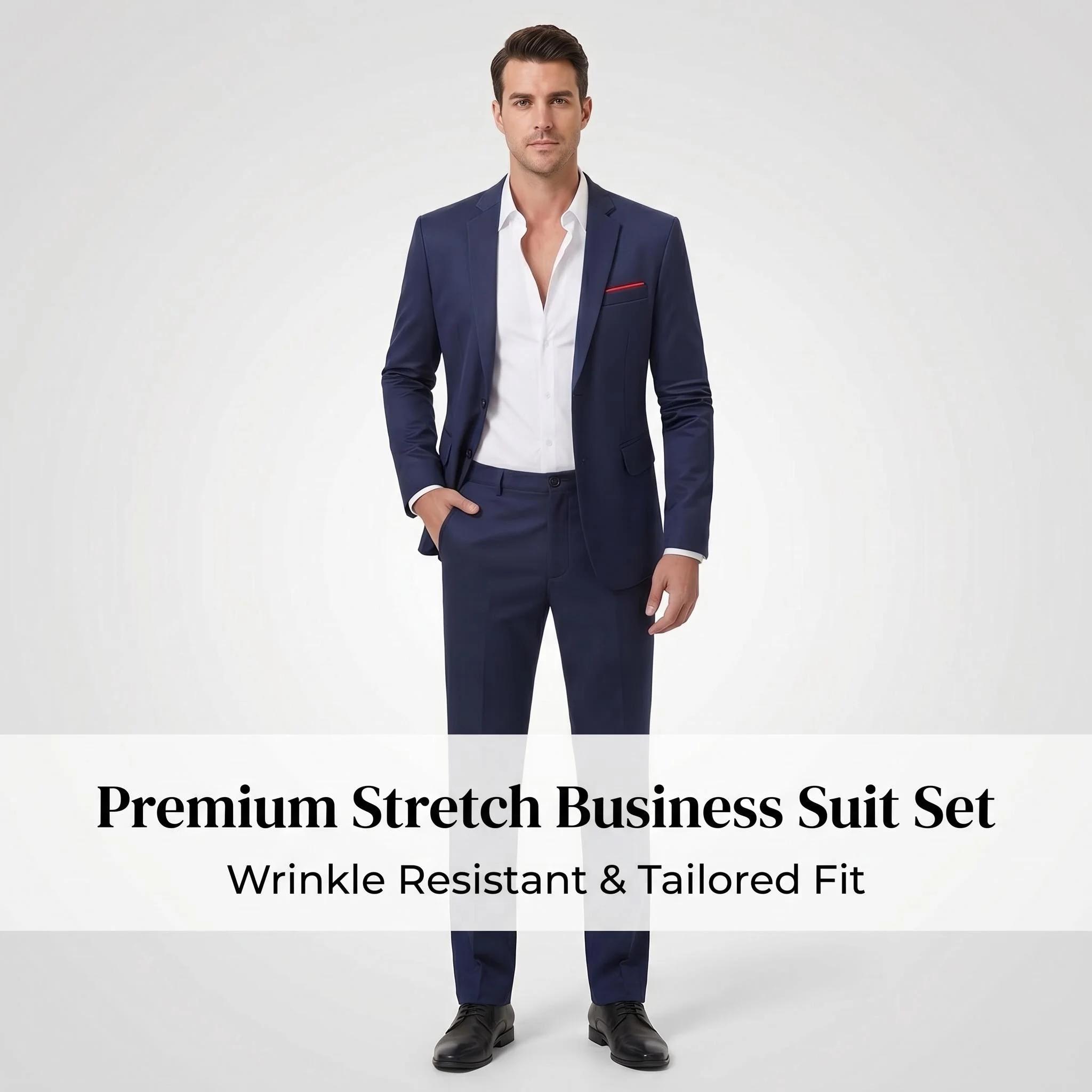 Ensembles de costumes élégants pour hommes - Ensemble de smoking ajusté pour mariages et occasions formelles - Costume de marié pour homme