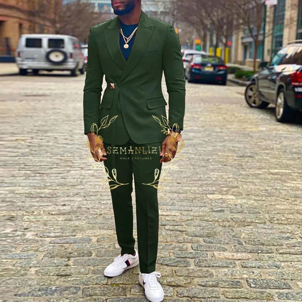 Hommes costumes Double boutonnage dernière conception marié Tuxedos meilleur Homme Costume