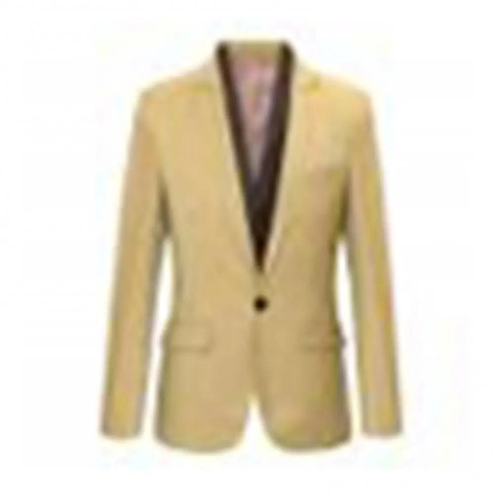 Hommes formel costume d'affaires manteau un bouton noir bleu rouge