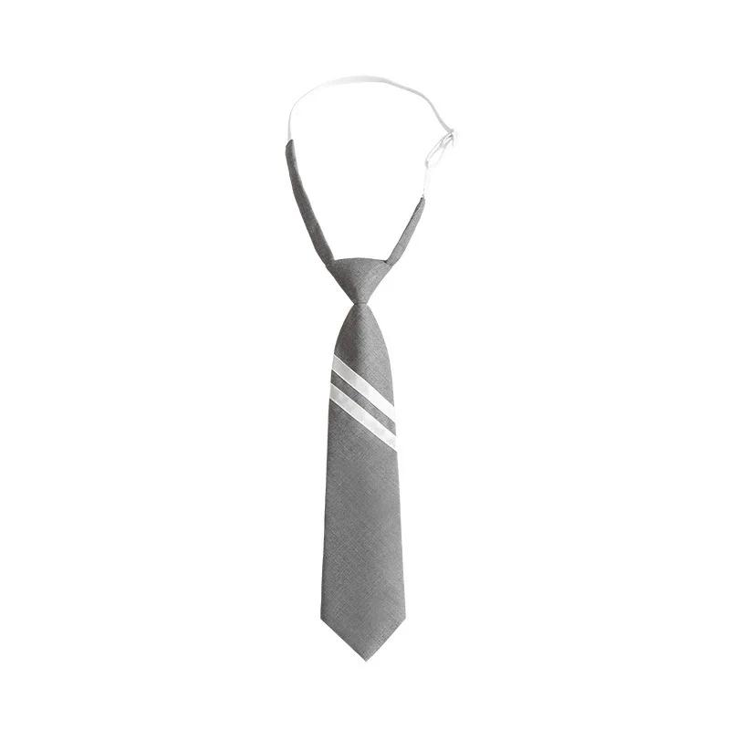 Cravate en coton gris pour homme et femme