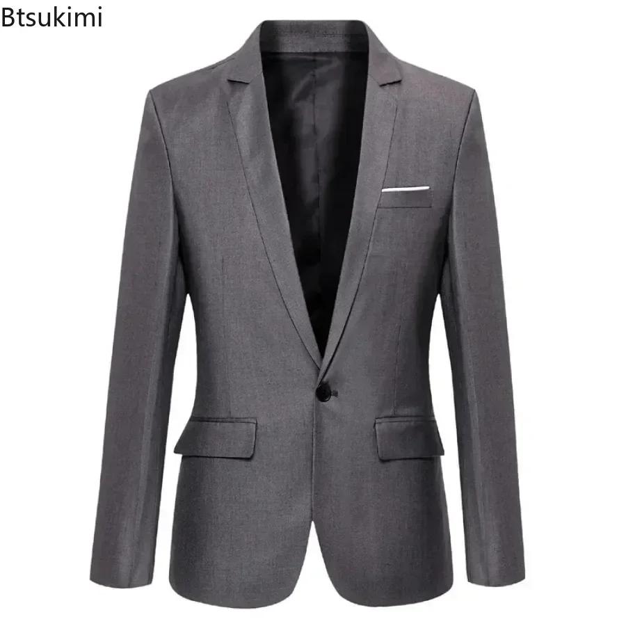 Nouveaux hommes mince élégant Blazer costume vestes bureau d'affaires formel