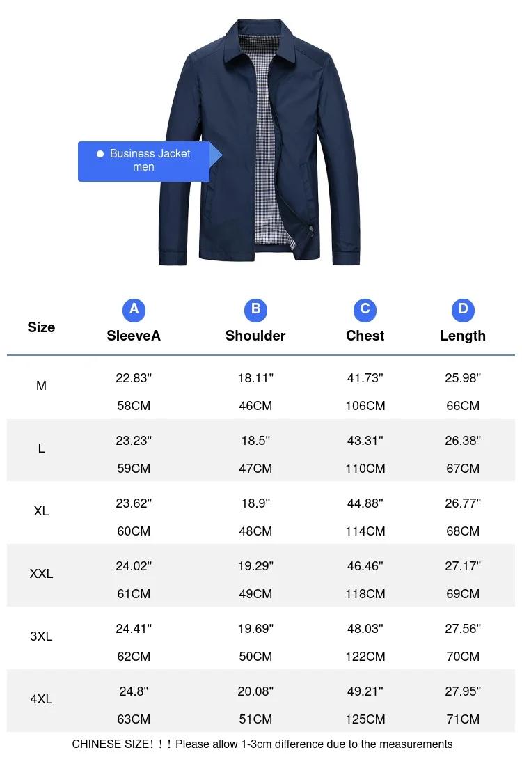 Vestes de printemps légères pour hommes