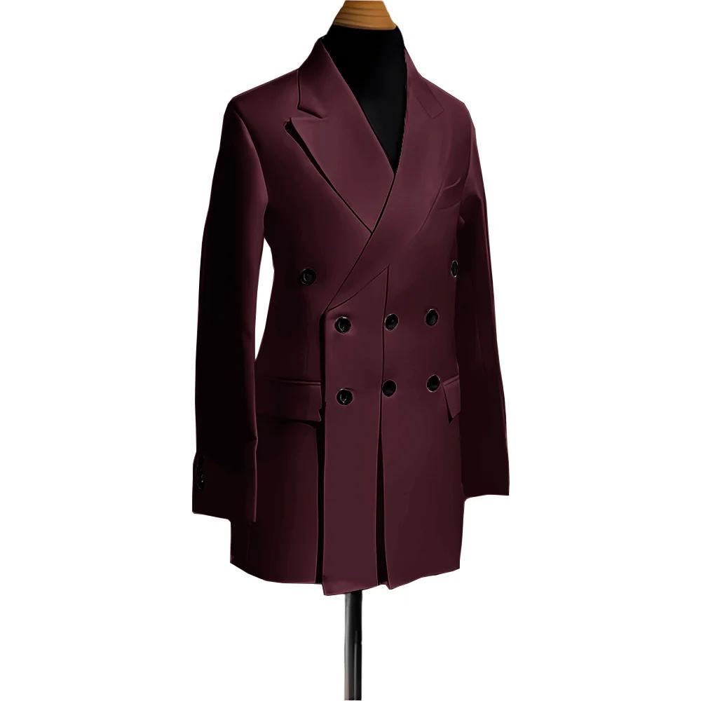 Blazer pour hommes, veste simple de smoking de mariage