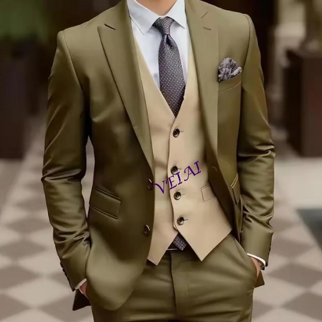 Costume d'affaires personnalisé blanc et bleu pour hommes