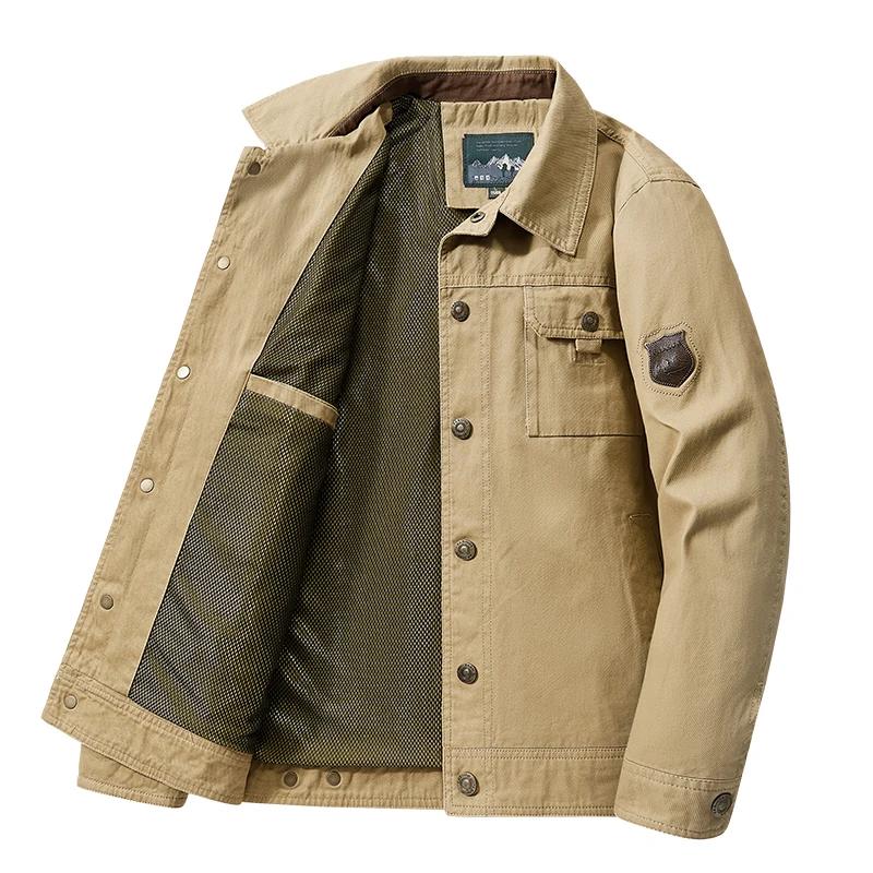 Blouson aviateur coupe-vent chaud pour hommes