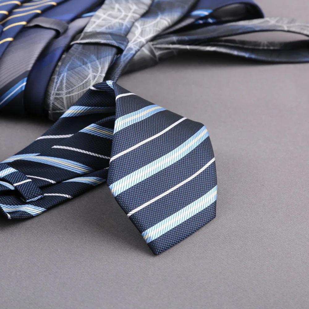 Nouvelle cravate jacquard rayée pour homme