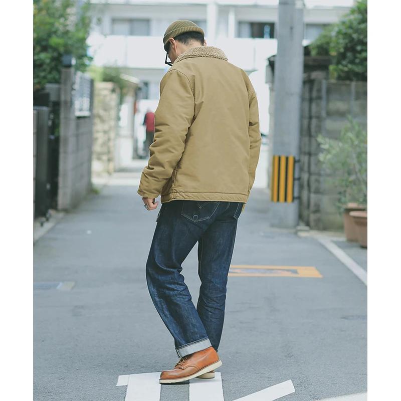 N1 USN épais hiver hommes Sherpa polaire pont veste avec VF-3 Felix brodé Patch Parka manteau