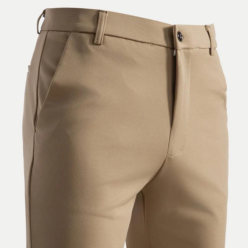 29-42 hommes été mince mode affaires costume décontracté pantalon pantalons longs