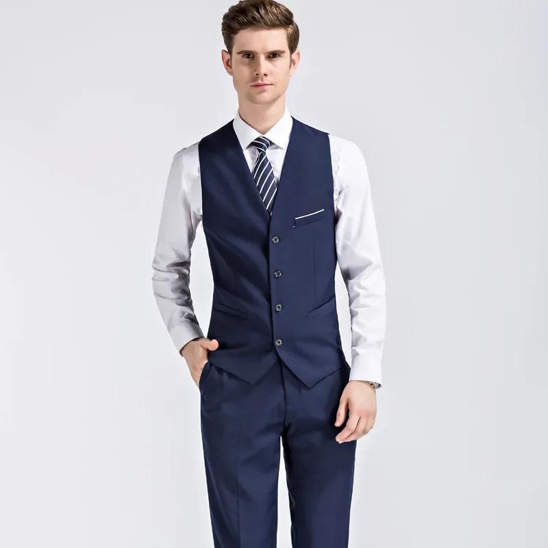 Slim Fit trois pièces hommes costume de mariage ensemble offre spéciale de la saison nouveau Style garçons d'honneur