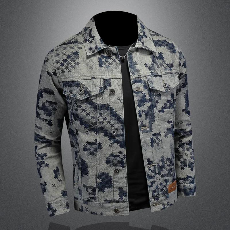 Veste en jean rétro pour hommes