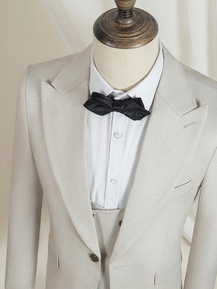 Costume Homme de Luxe Haute Qualité Coupe Slim pour Mariage