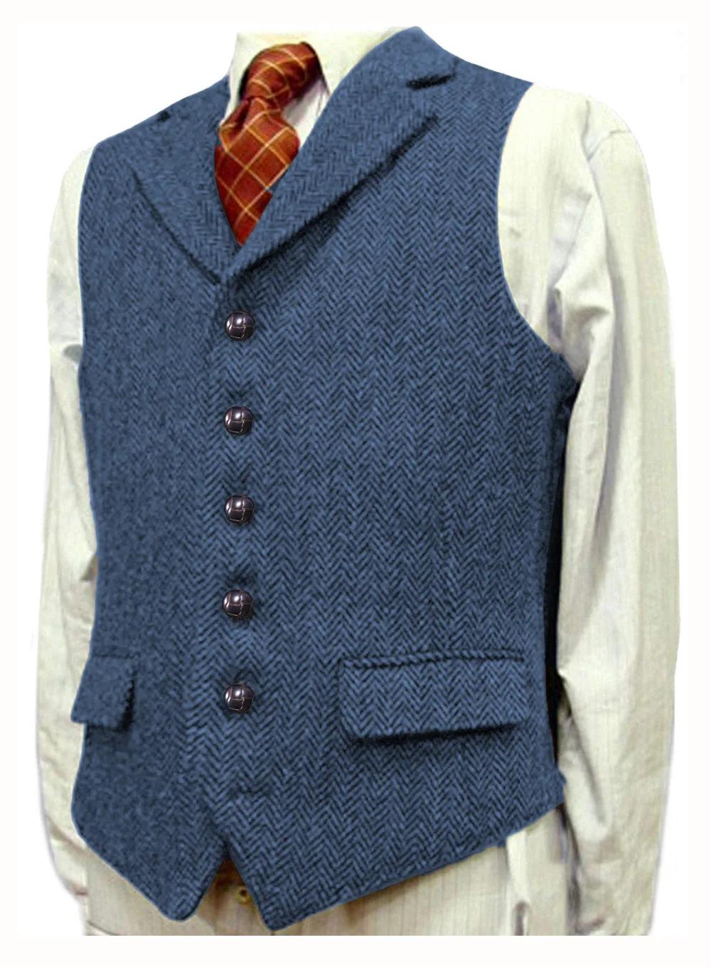 Gilet pour homme avec revers