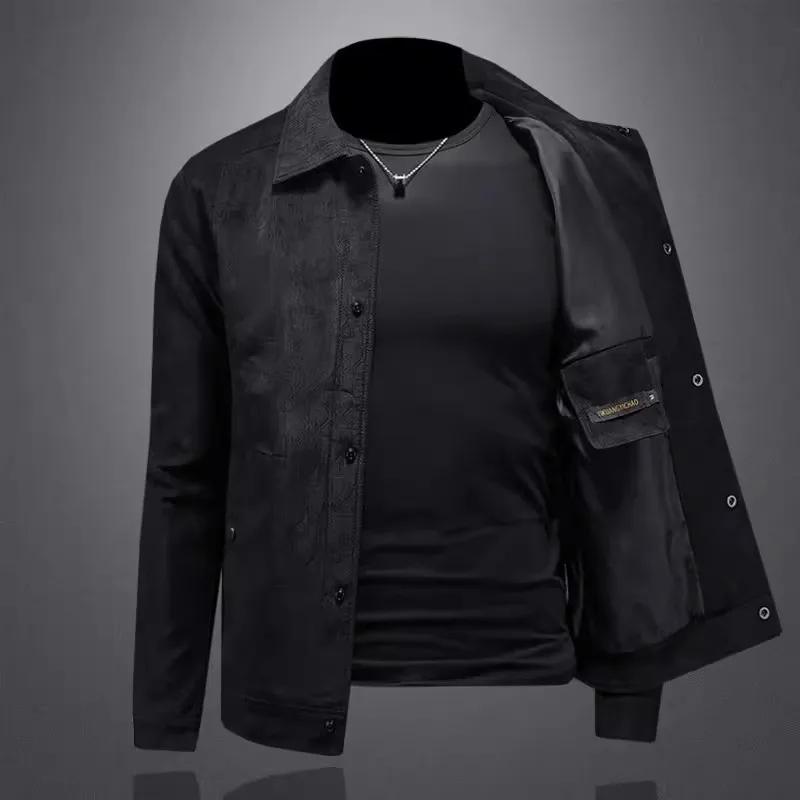 Nouvelle veste en daim pour homme
