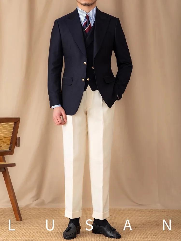 Blazer rétro italien pour hommes | Veste de costume décontractée pour les déplacements | Petit