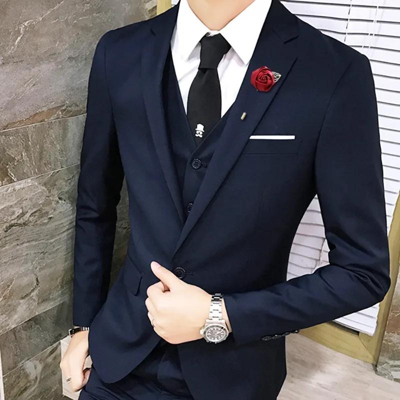Boutonnières pour hommes pour mariage marié Corsage Roses fleur